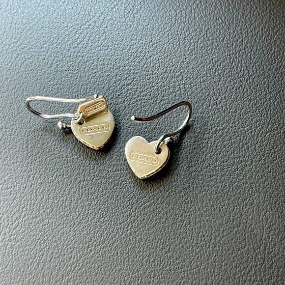 Authentic Coach Heart Earrings - Picture 2 of 2